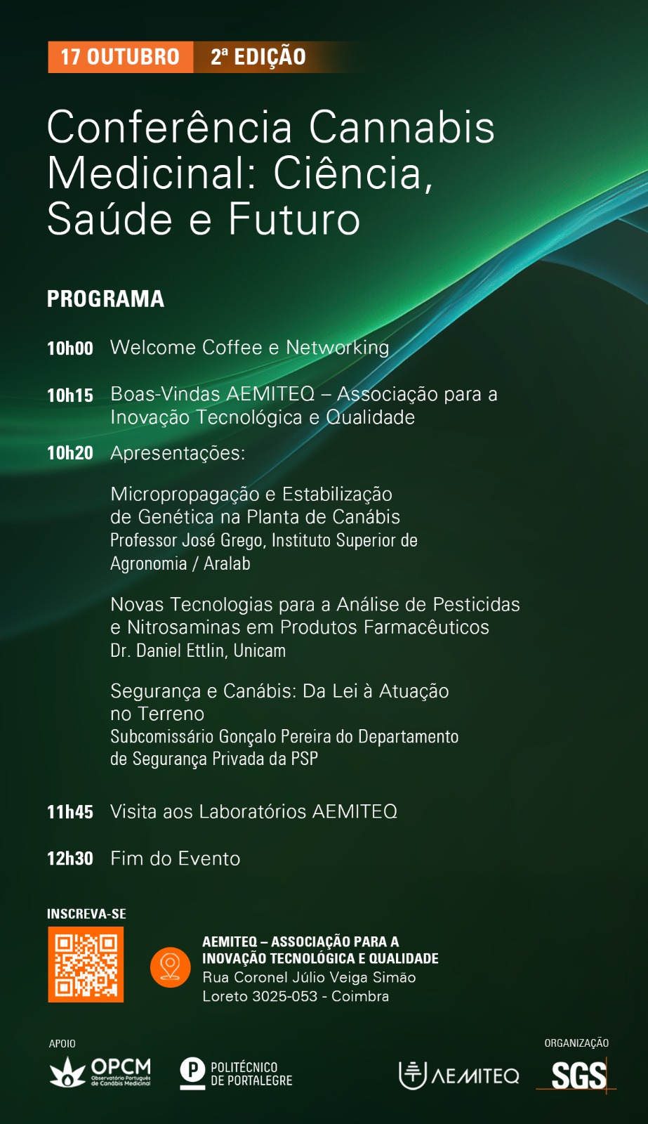 Read more about the article 2.ª edição “Conferência Cannabis Medicinal: Ciência, Saúde e Futuro”