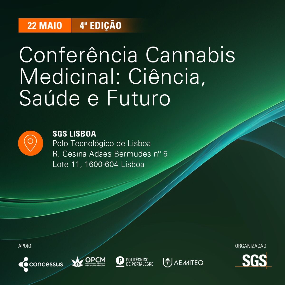 You are currently viewing 22 de maio – 4.ª edição “Conferência Cannabis Medicinal: Ciência, Saúde e Futuro”